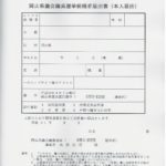 立候補届出書類の事前審査で提出した書類