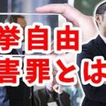 選挙の自由妨害罪による私人逮捕の正当性に関する質問主意書 ←浜田聡提出