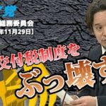 地方交付税制度は浪費の温床⁉　参議院総務委員会　2023年11月29日